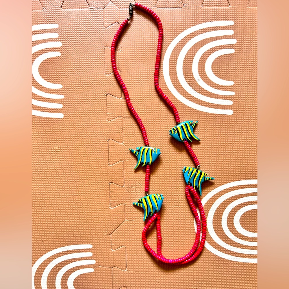Unique Vintage Fish Necklace